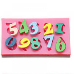 Large Numbers Silicone Mould