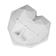 3D Diamond Heart Silicone Mould