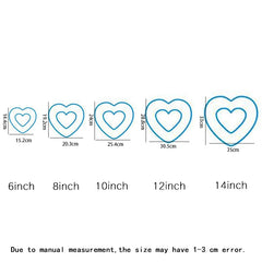 Heart Shape Plastic Cake Mould