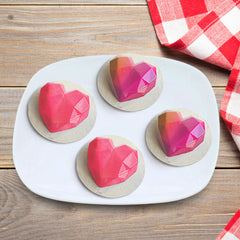 3D Diamond Heart Shape Mould (Large & Small)