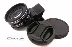 37MM 15X Macro Lens 4K HD Professional Photography Phone Camera Lens for Eyelashes Diamond Jewelry 30X Macro Lens for Smartphone