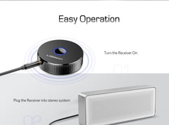 Ugreen 4.1 Bluetooth Receiver Wireless Music Adapter 3.5mm Jack Aux Receiver with Battery Headphone Car Audio Bluetooth Receiver