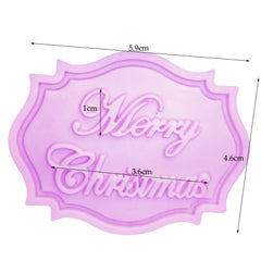 Merry Christmas Letter Mould