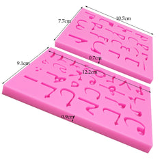 Arabic Alphabet Letter Number Silicone Moulds