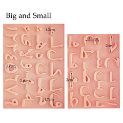Arabic Alphabet Letter Number Silicone Moulds